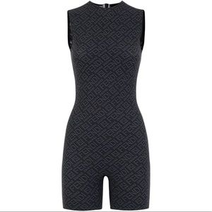 NWT  Fendi x SKIMS Sleeveless Mid Thigh Bodysuit